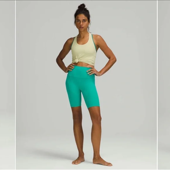 lululemon Align Short 8" Maldives Green Size 2 - Picture 2 of 8
